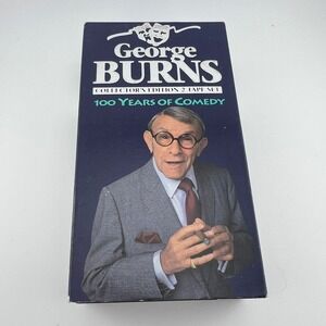 George Burns 100 Years of Comedy VHS Collector's Edition 2-Tape Set